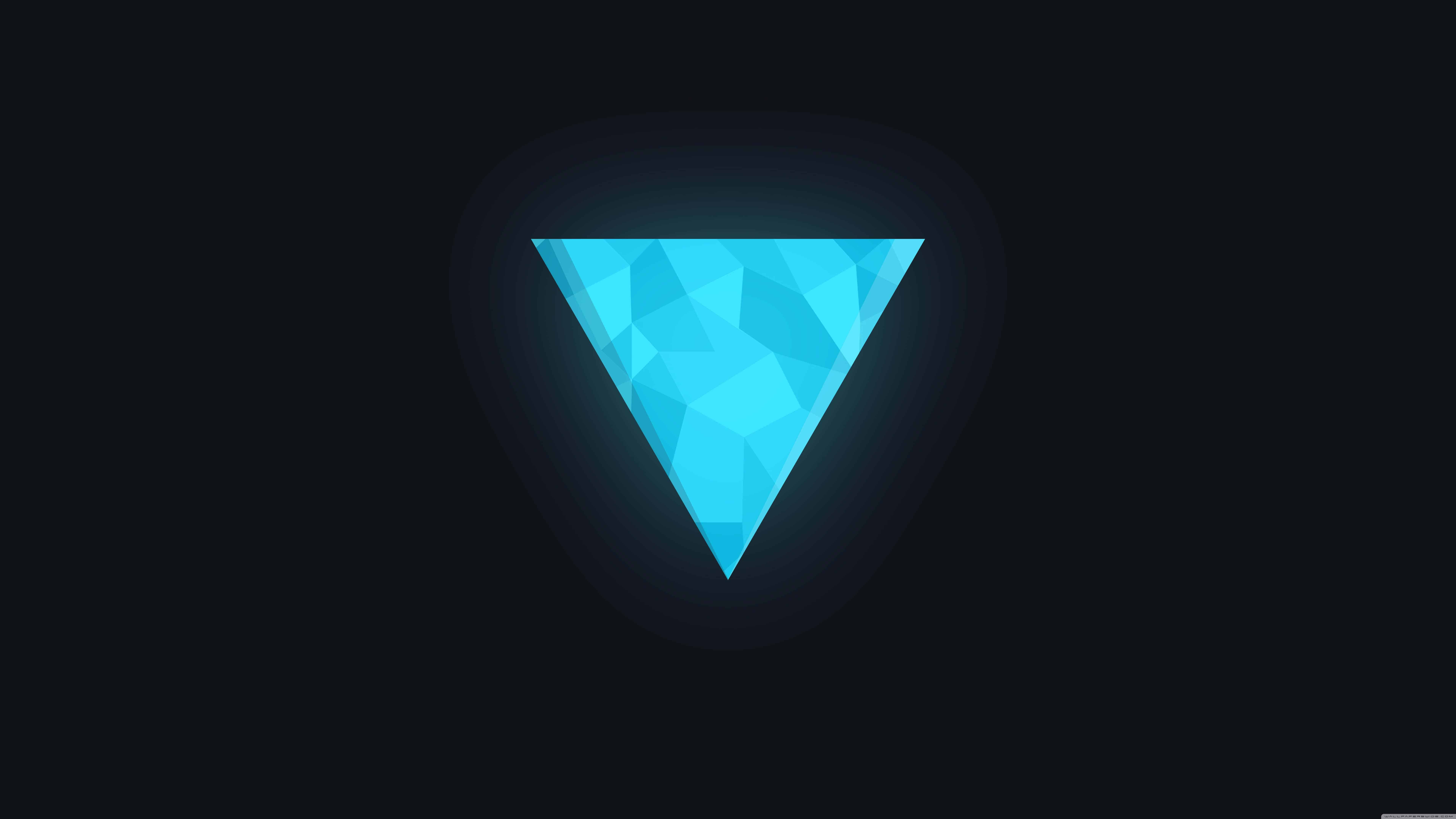 Geometric Triangle Blue UHD 8K Wallpaper | Pixelz