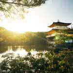 temple of the golden pavilion kinkaku ji kyoto japan 4k wallpaper