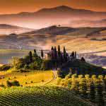 vinyard and mountains tuscany italy uhd 4k wallpaper