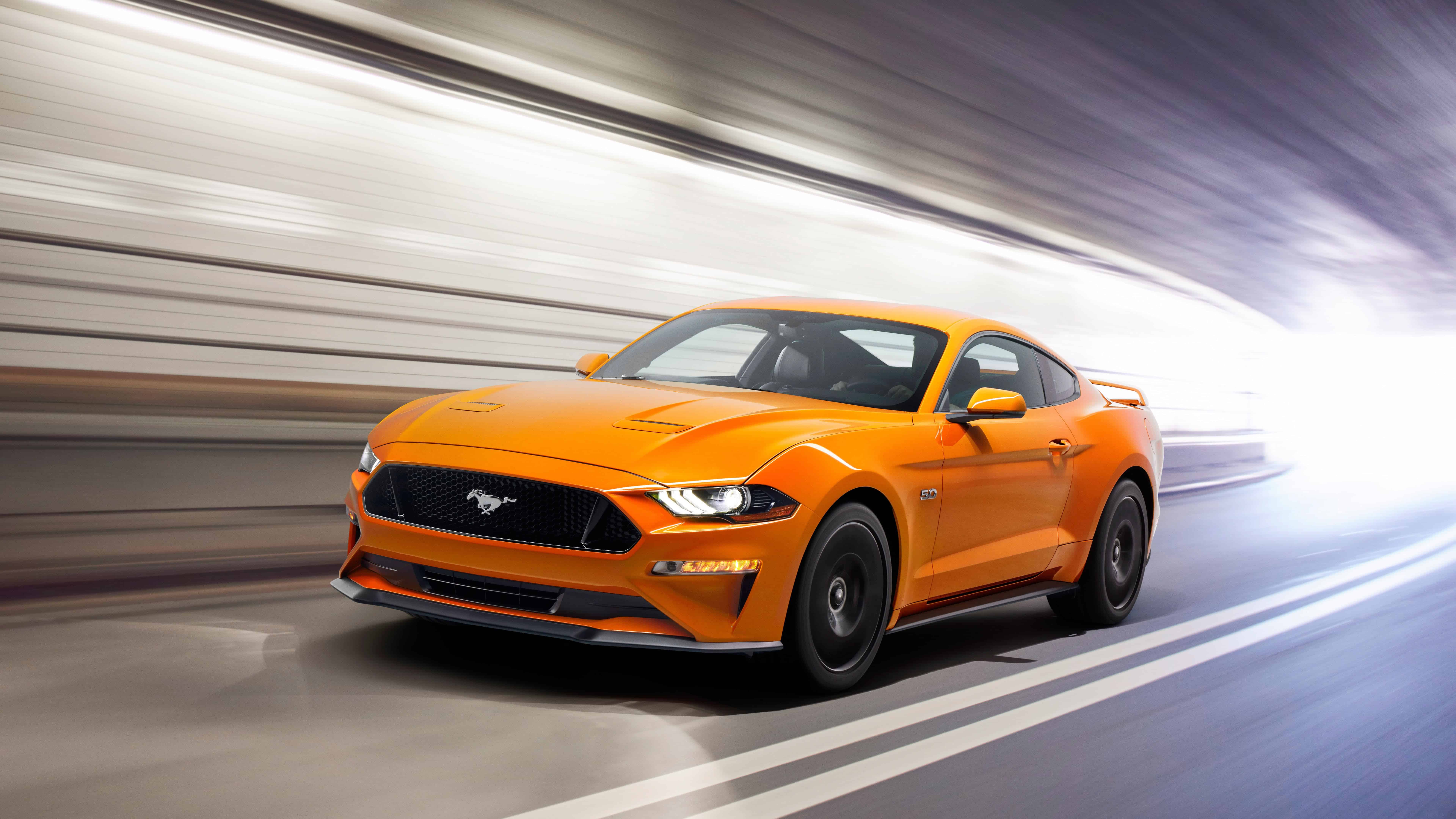 Orange 2018 Ford Mustang Uhd 8k Wallpaper Pixelz