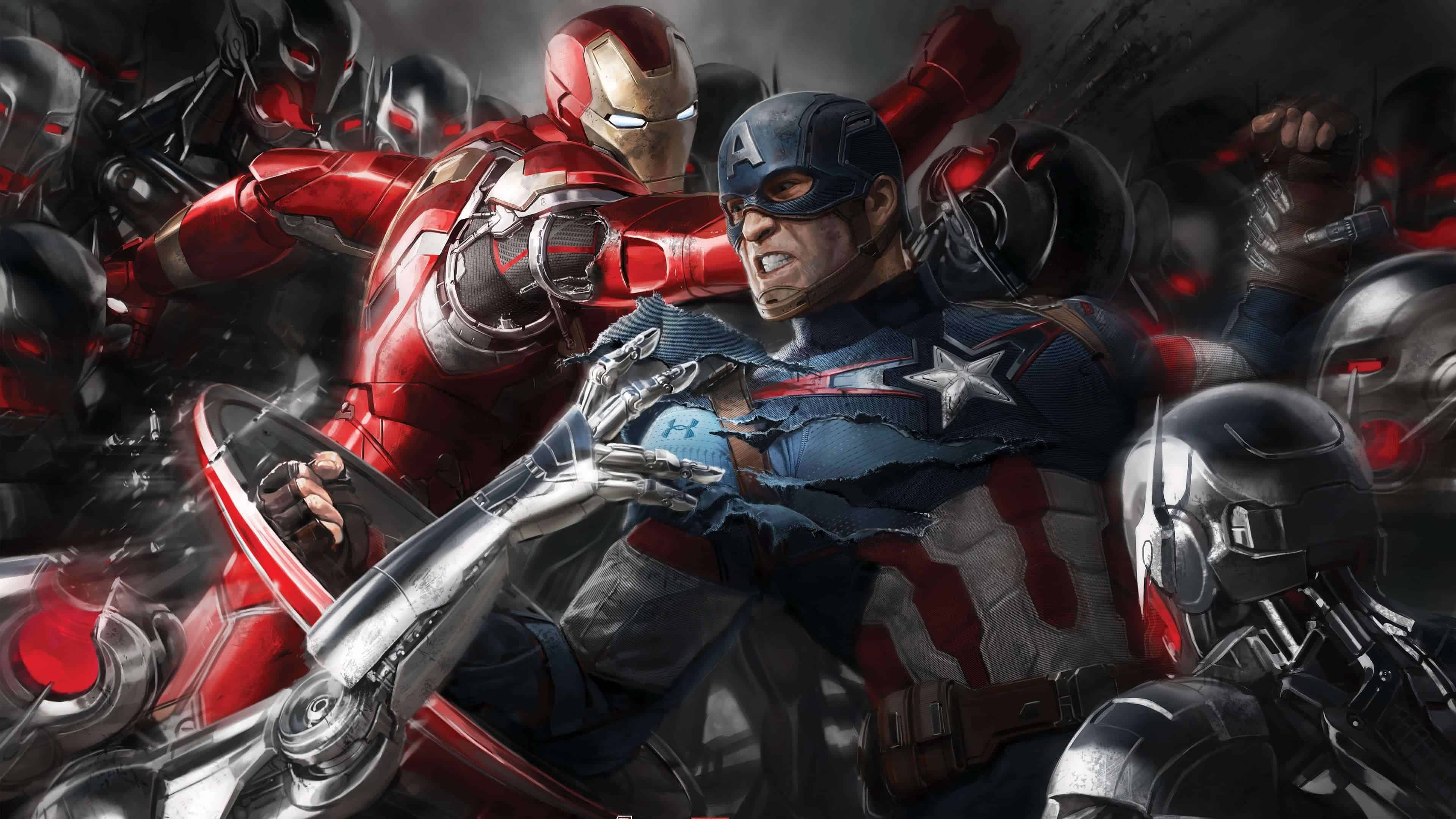 Captain America And Iron Man Civil War Uhd 4k Wallpaper Pixelz