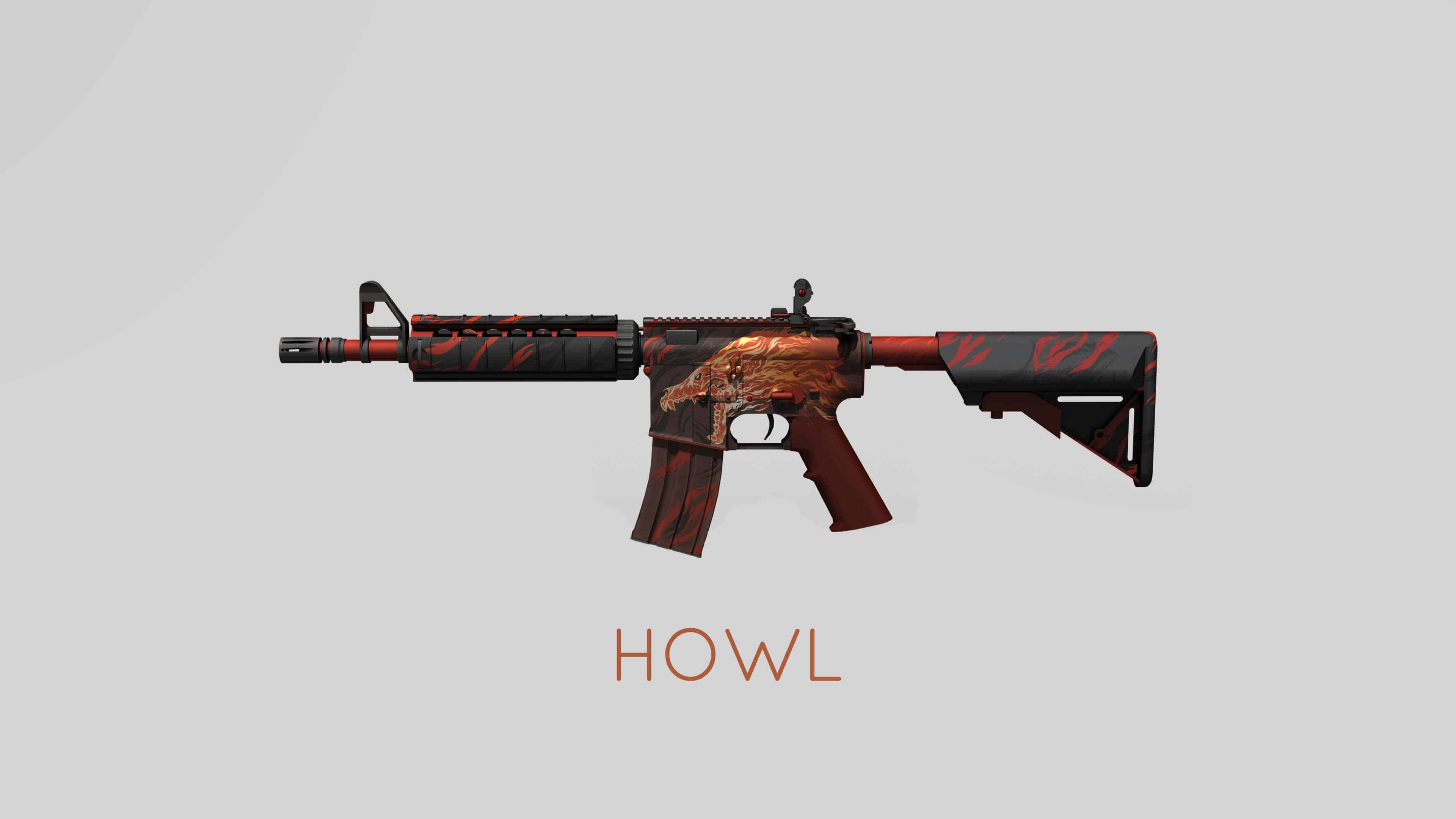 CS:GO M4A4 HOWL Skin UHD 4K Wallpaper 