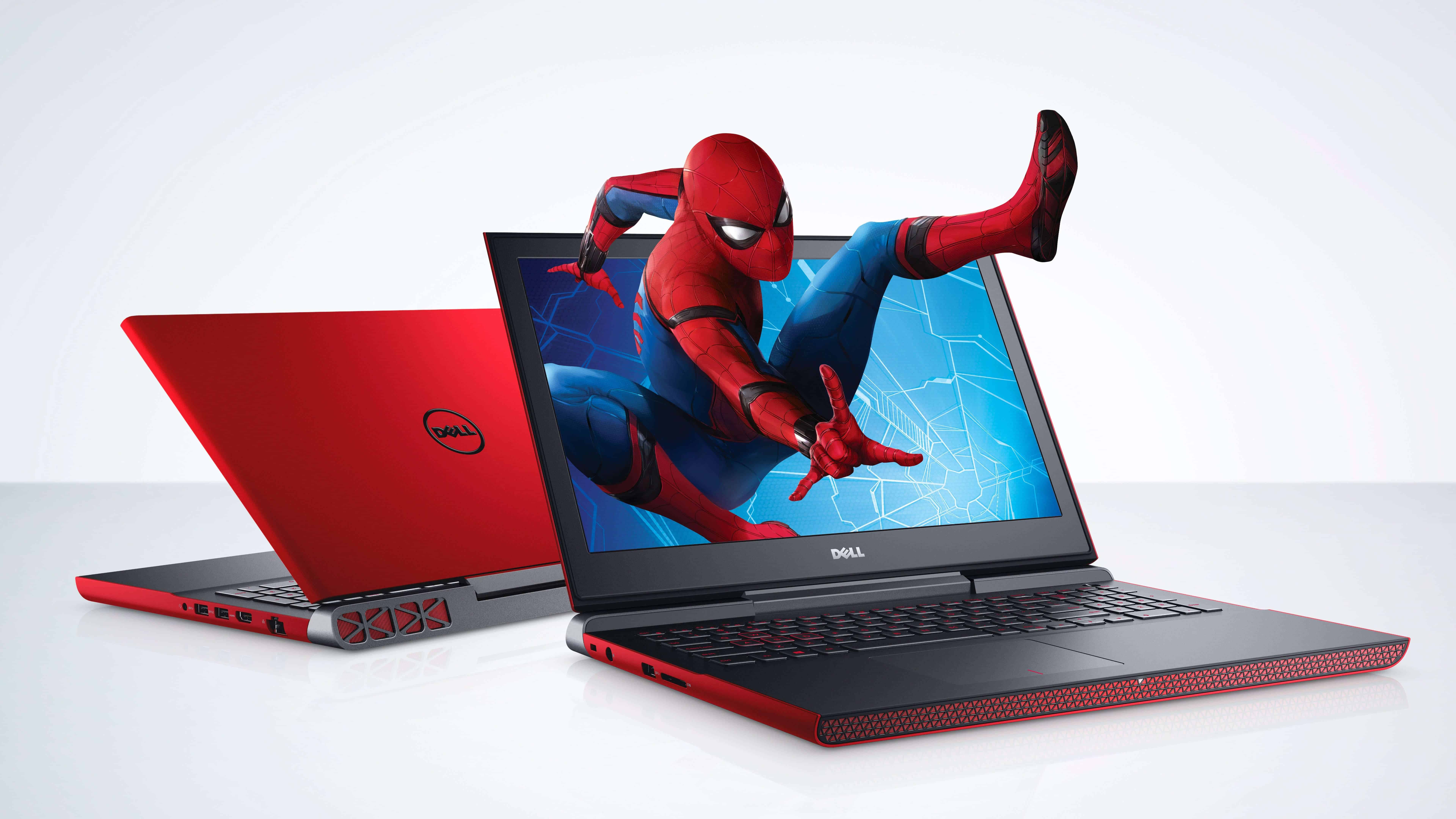dell spiderman edition inspiron 15 7000 gaming laptop uhd 8k wallpaper