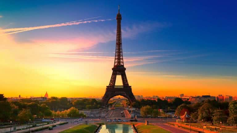 Eiffel Tower At Sunset Paris France UHD 4K Wallpaper | Pixelz