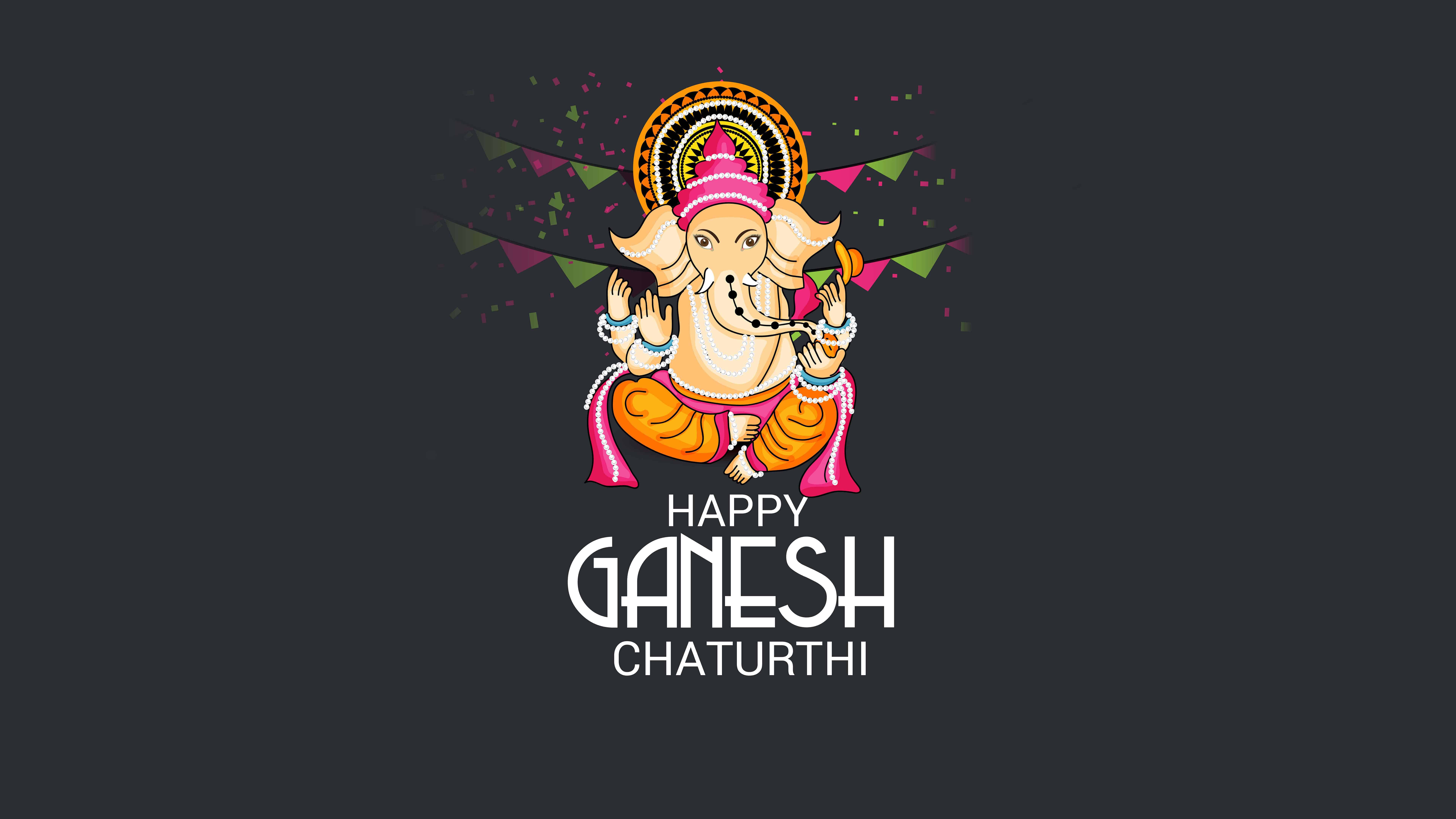 Happy Ganesh Chaturthi UHD 8K Wallpaper | Pixelz