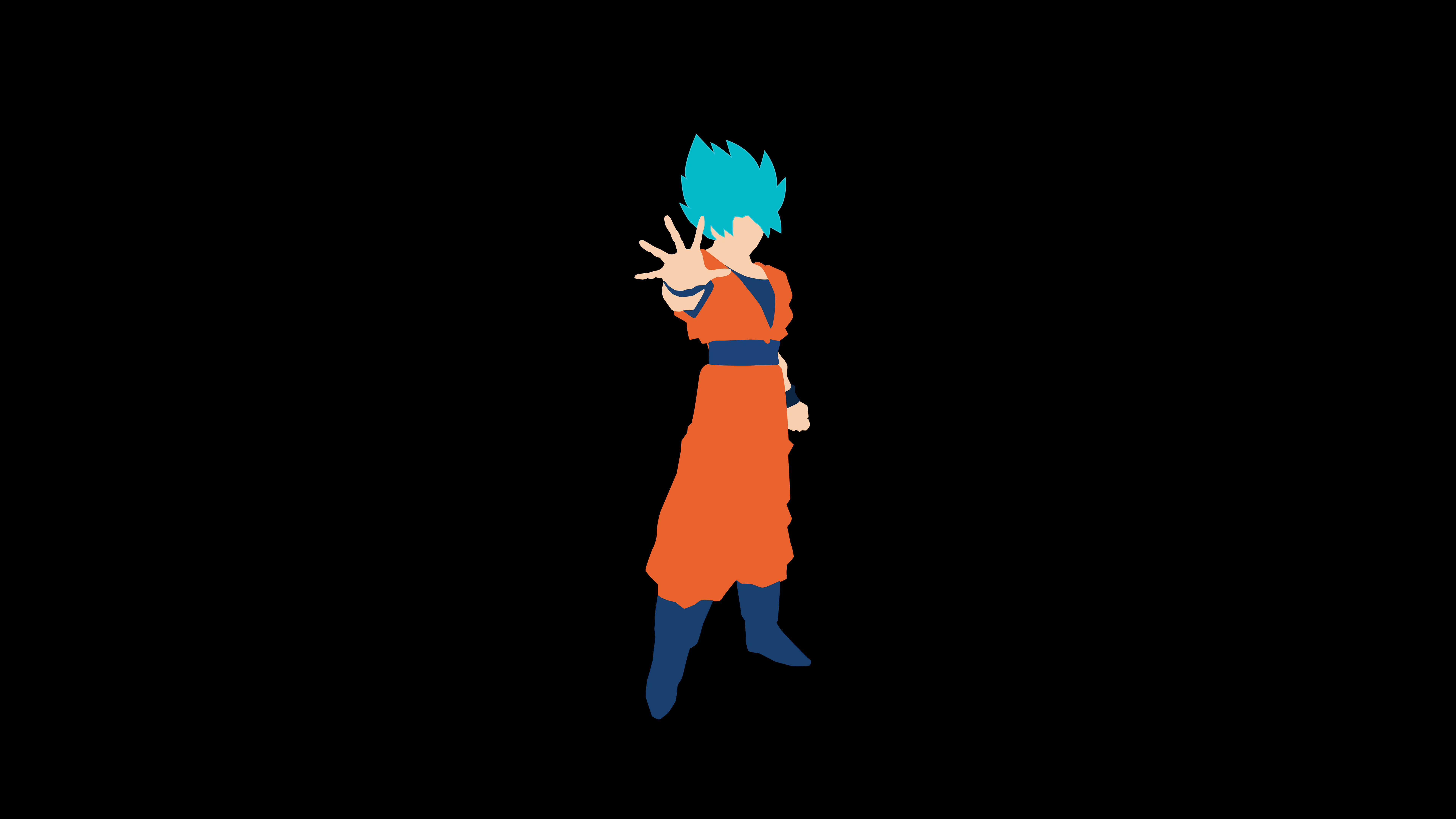 Minimalism Goku Uhd 8k Wallpaper Pixelz