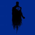 minimalism superman silhouette uhd 8k wallpaper