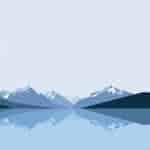 minimalist mountains and lake uhd 8k wallpaper