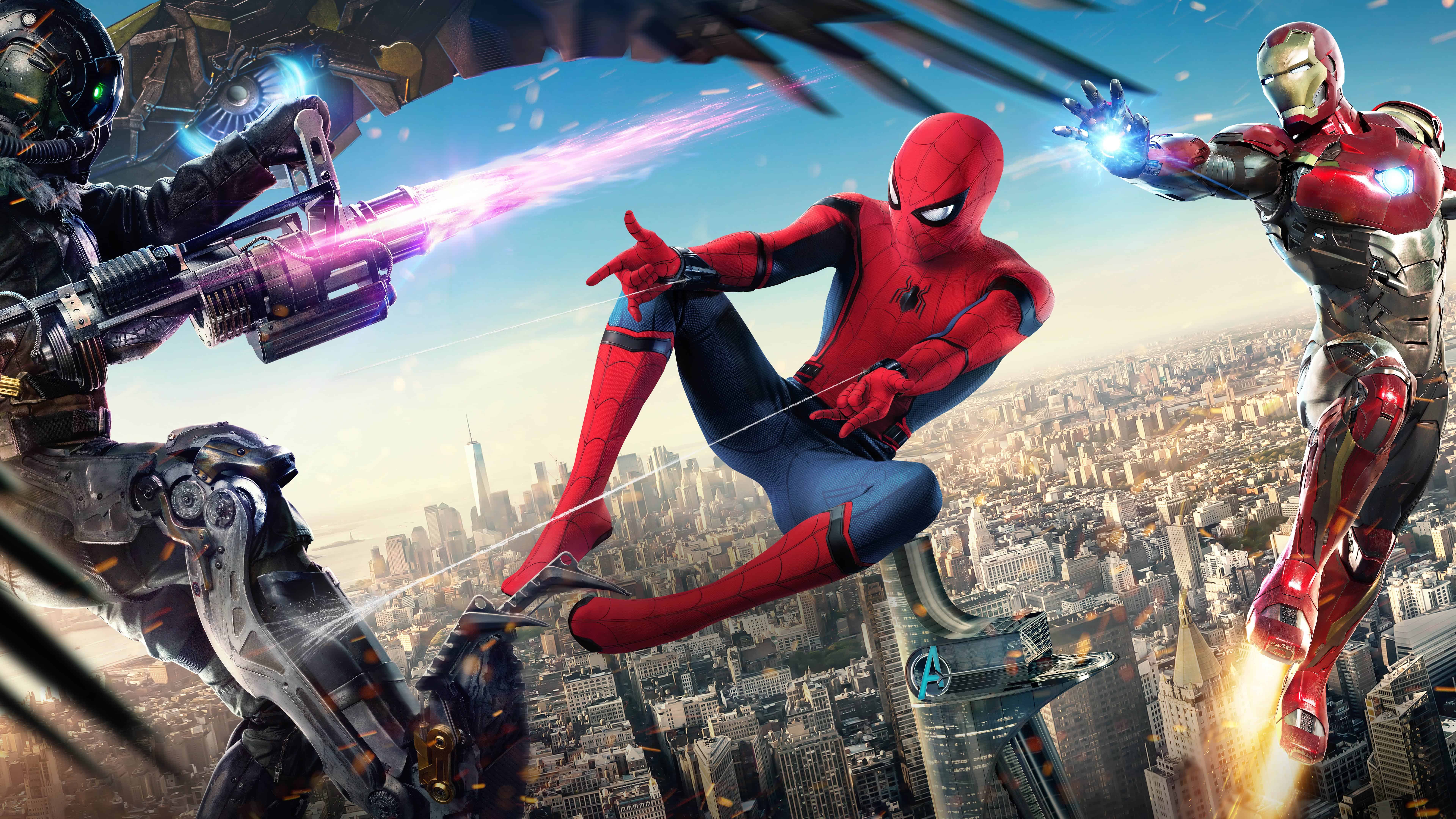 Download Tom Holland reprises his role as Spider-Man in Sony's “Spider-Man  Homecoming” Wallpaper | Wallpapers.com