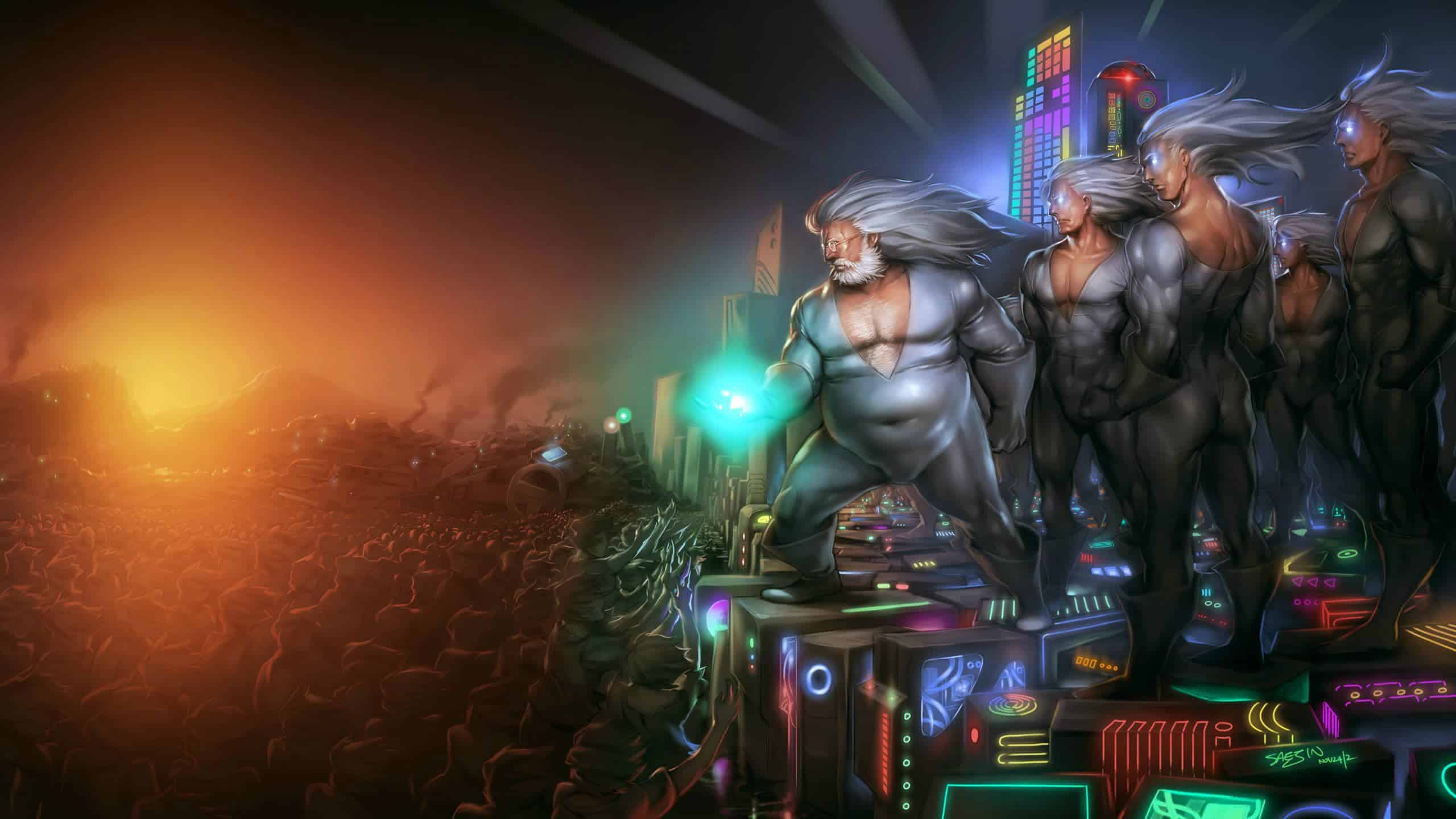 Gabe Newell Leads The Glorius Pc Gaming Master Race Wqhd 1440p Wallpaper Pixelz