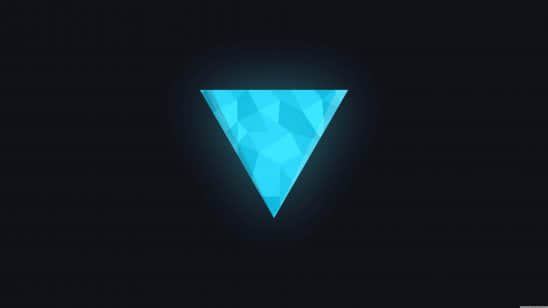 geometric triangle blue uhd 8k wallpaper