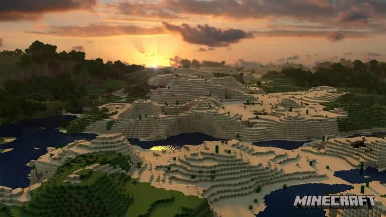 Minecraft Landscape WQHD 1440p Wallpaper  Pixelz