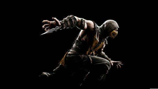 mortal kombat x scorpion uhd 8k wallpaper