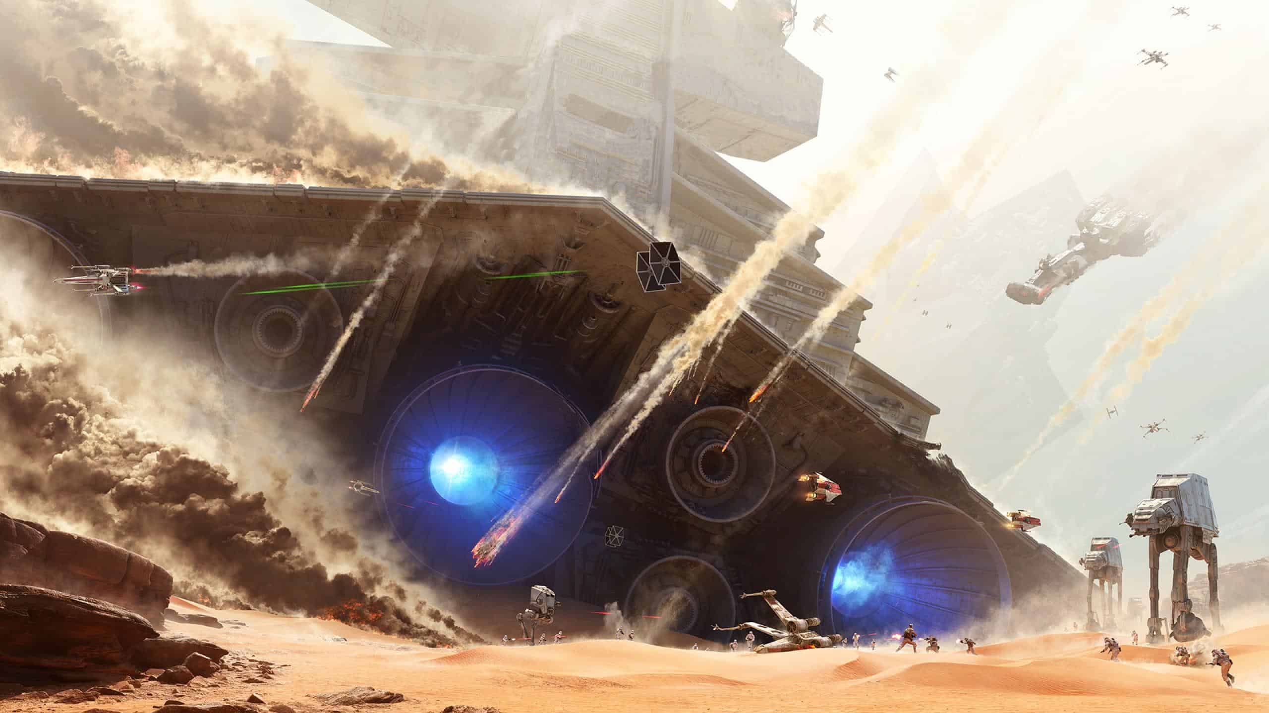 Star Wars Battlefront Battle Of Jakku Wqhd 1440p Wallpaper Pixelz