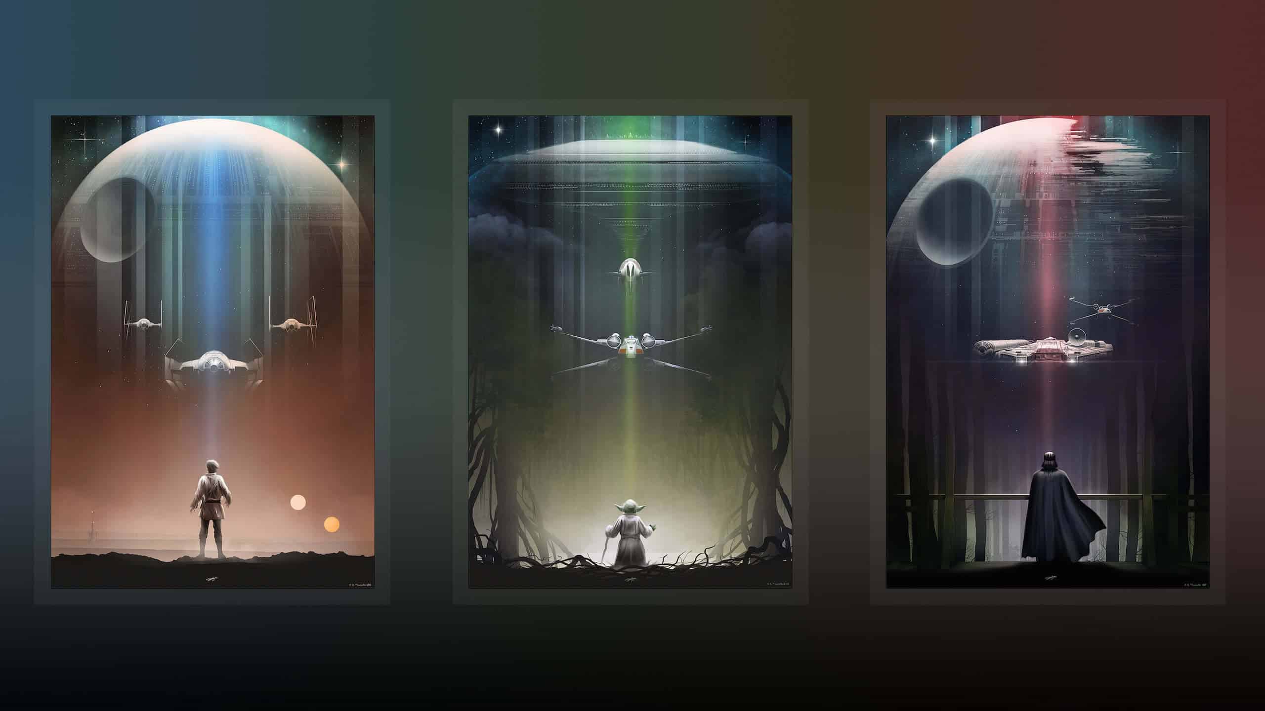 Star Wars Trilogy Posters Wqhd 1440p Wallpaper Pixelz