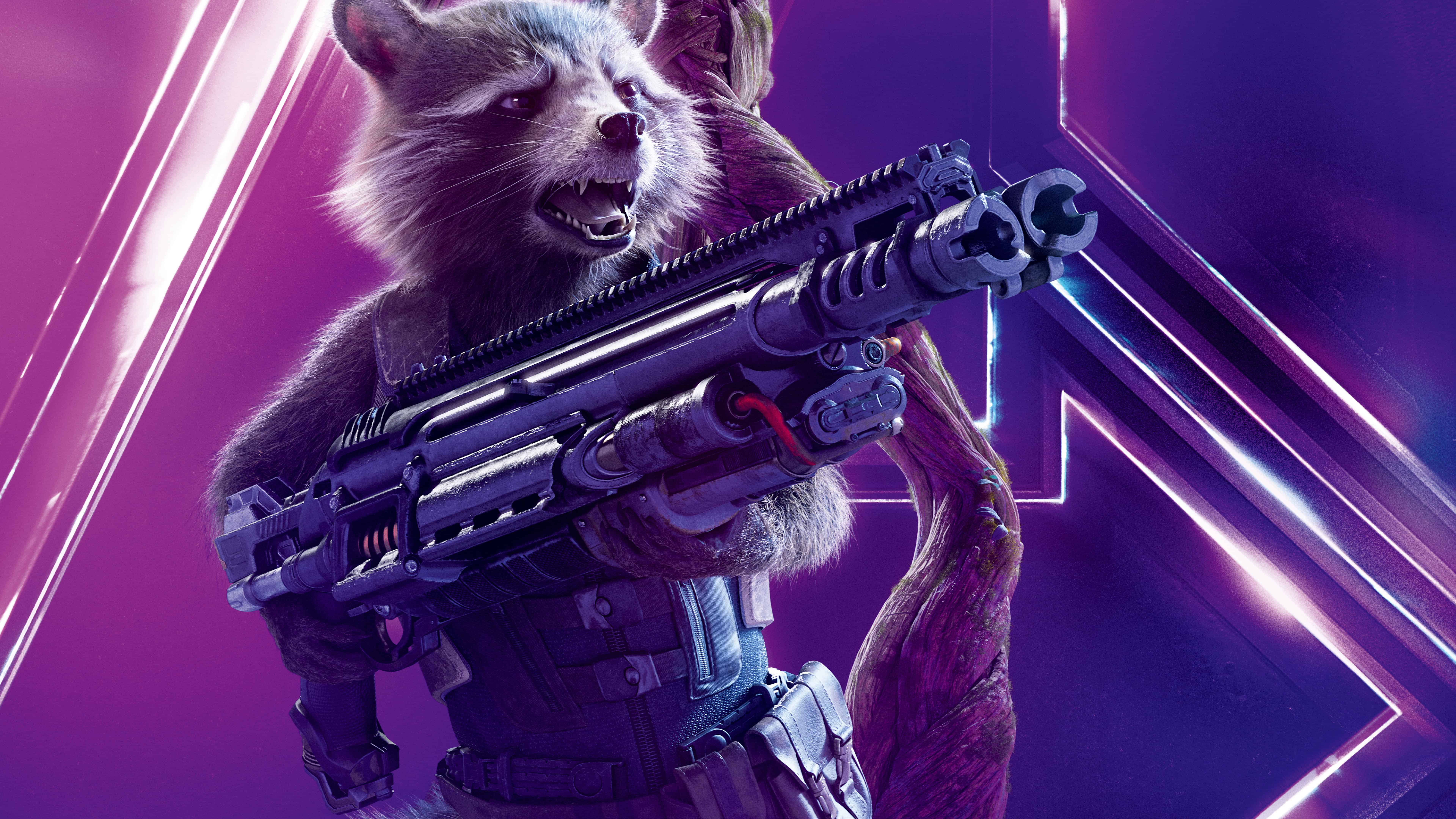 Avengers Infinity War Rocket Raccoon Uhd 8k Wallpaper Pixelz