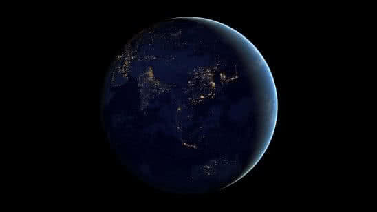 planet earth at night uhd 8k wallpaper
