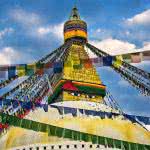 buddha eyes swayambhunath temple kathmandu nepal uhd 4k wallpaper