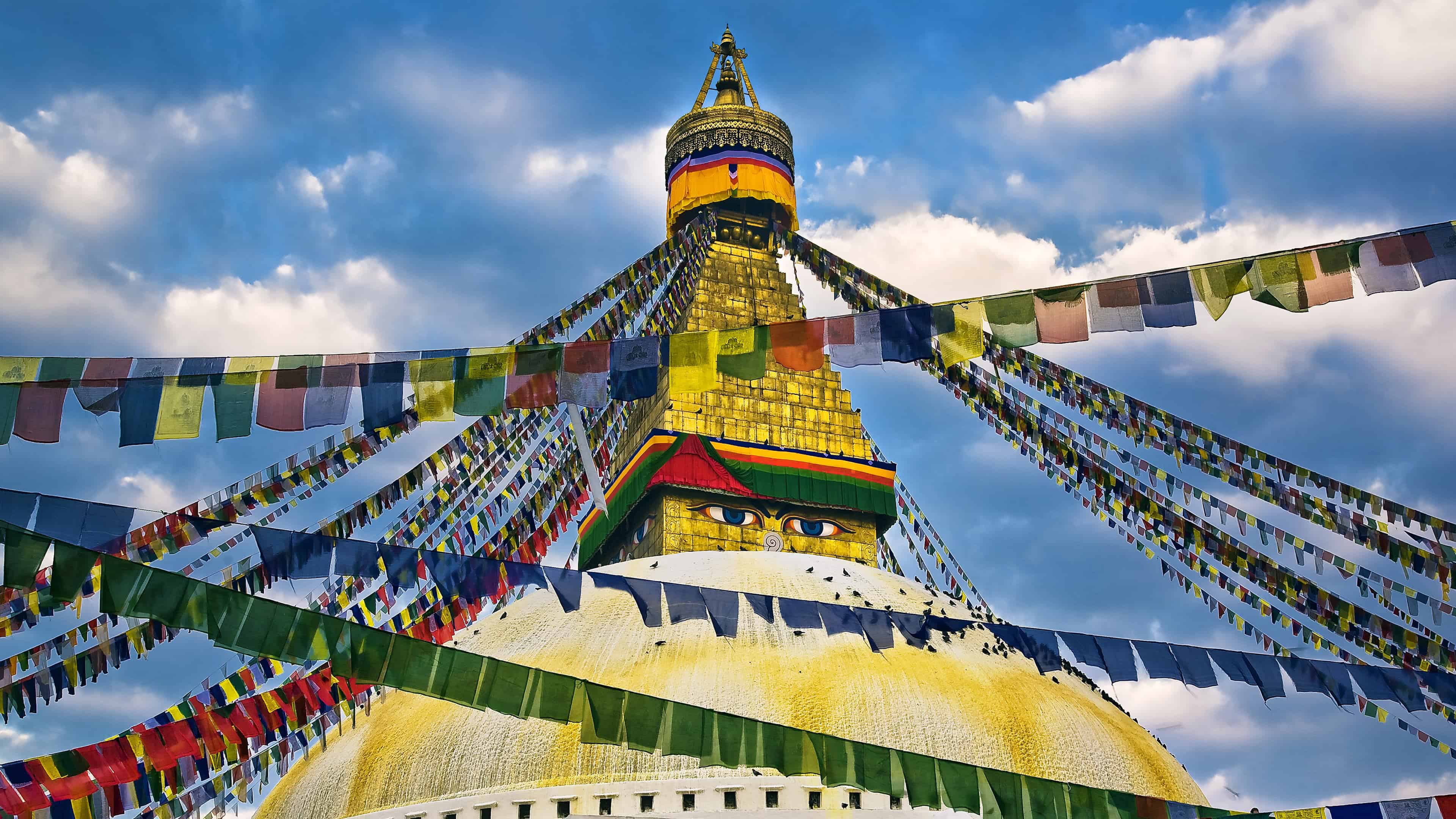 Buddha Eyes Swayambhunath Temple Kathmandu Nepal UHD 4K Wallpaper -  