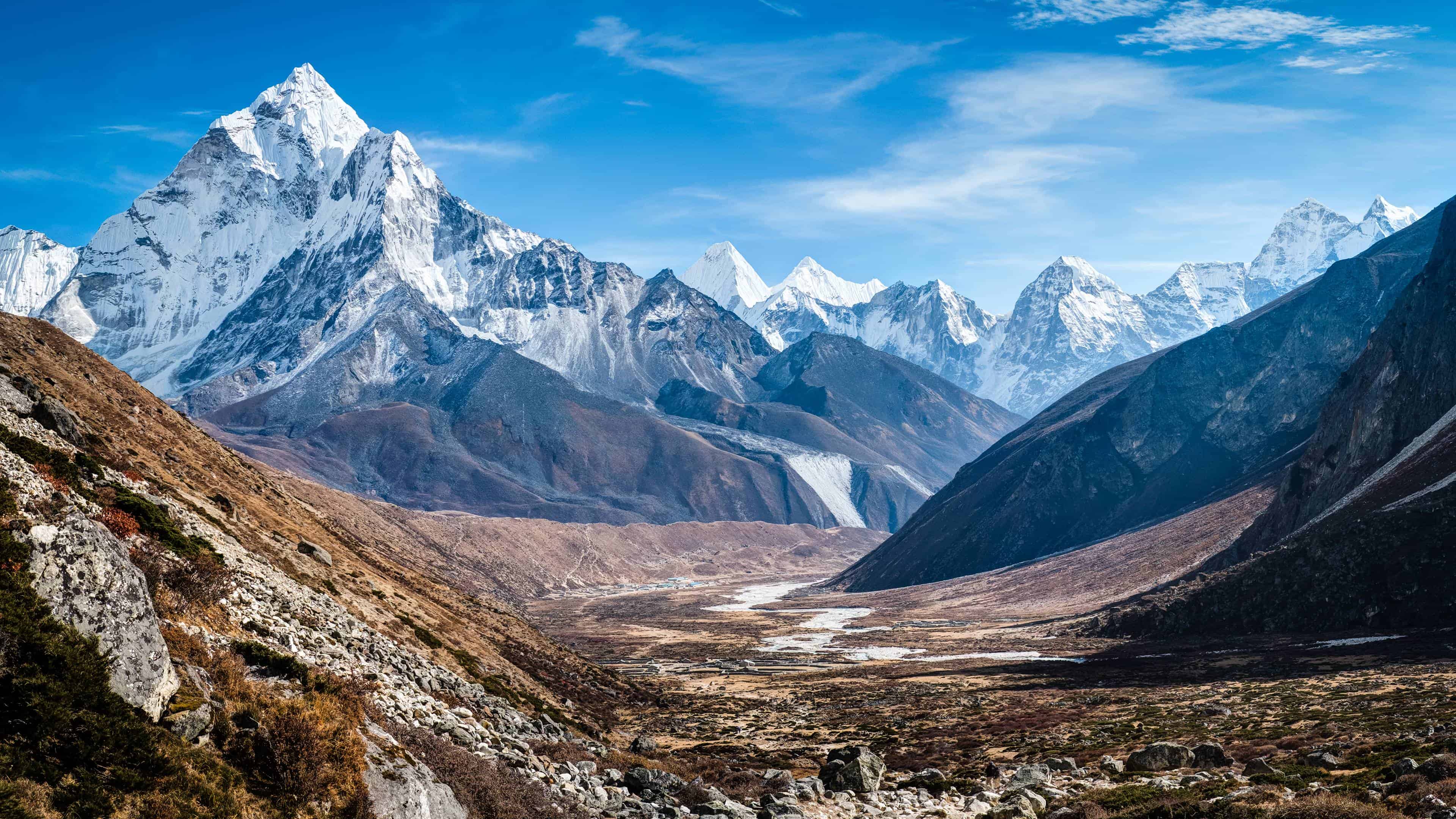 Ama Dablam Mountain Himalaya Range Nepal UHD 4K Wallpaper - Pixelz.cc