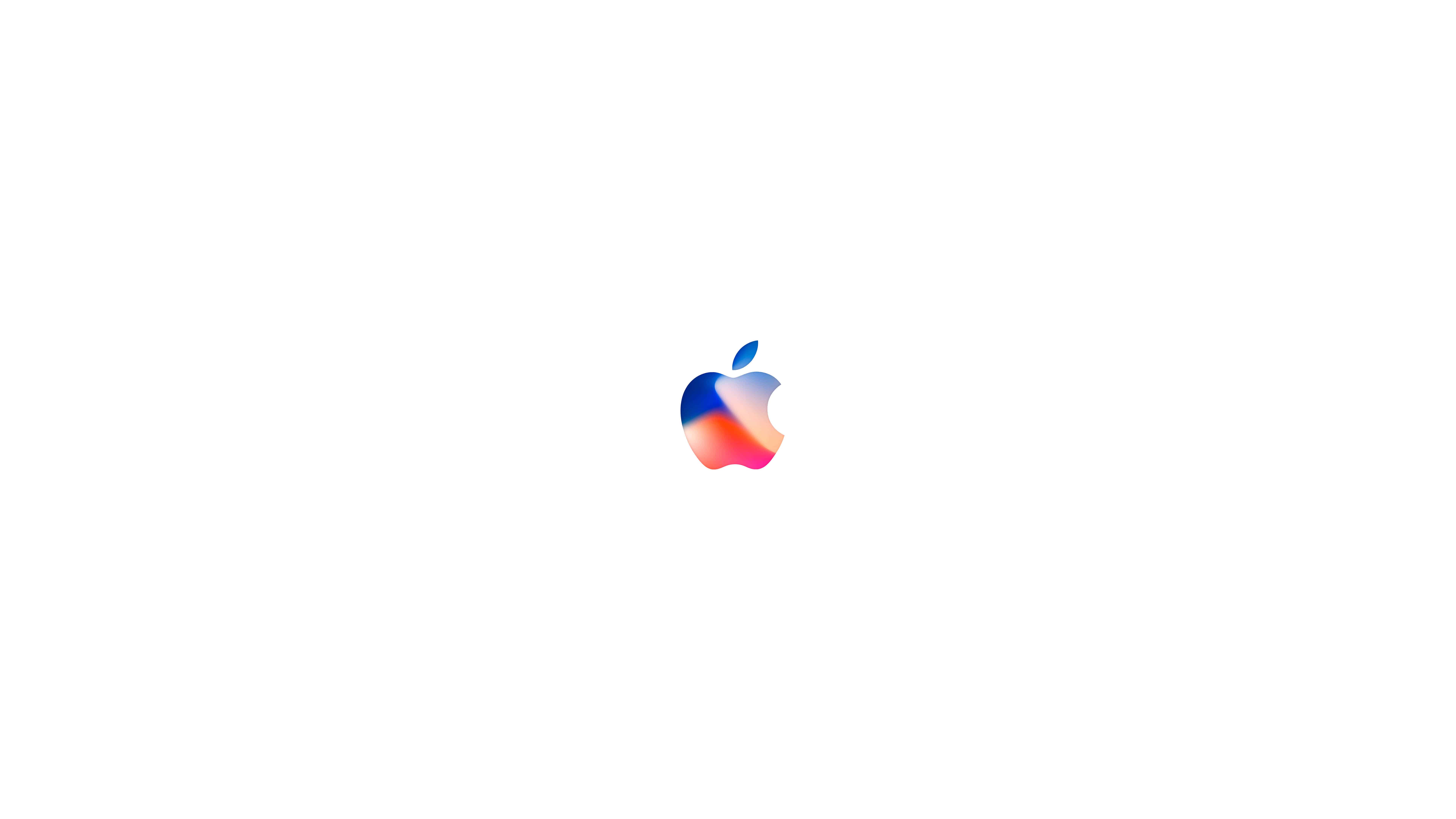 apple logo iphone x gradient uhd 8k wallpaper