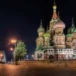 red square at night moscow russia uhd 4k wallpaper
