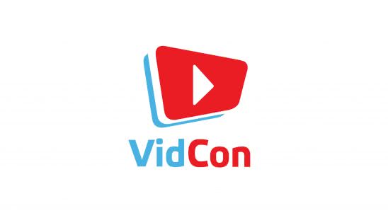 vidcon logo uhd 4k wallpaper
