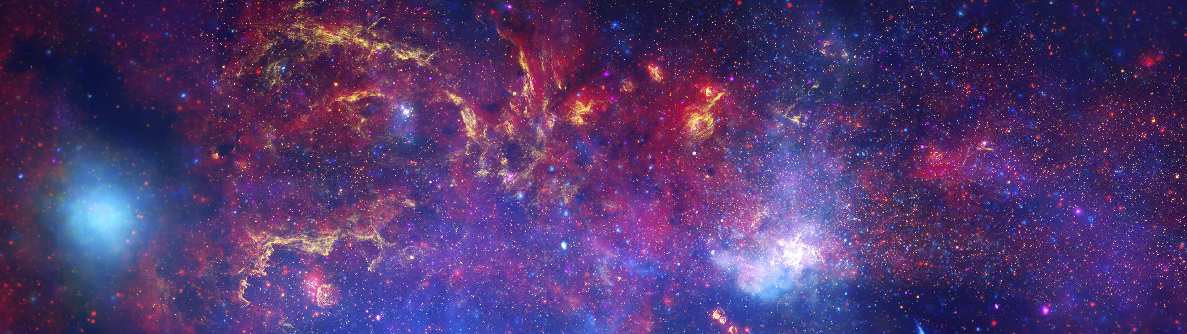 Center Of Milky Way Galaxy Dual Monitor Wallpaper - Pixelz.cc