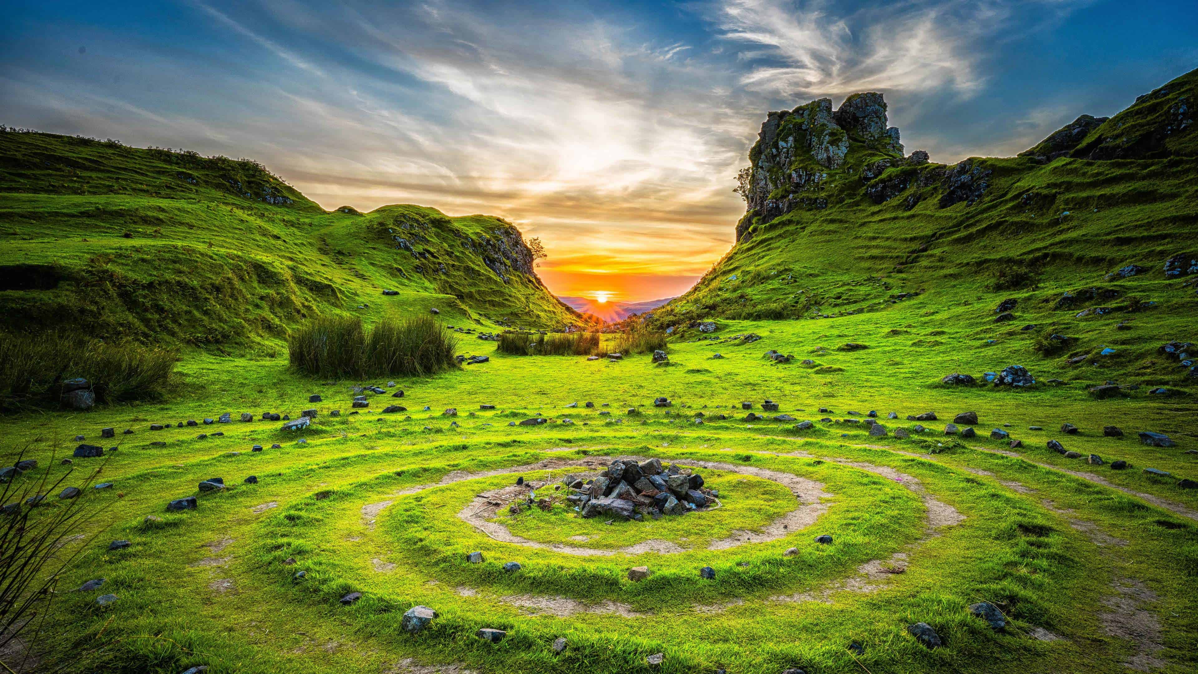 Fairy Glen Isle Of Skye Scotland Uhd 4k Wallpaper Pixelz