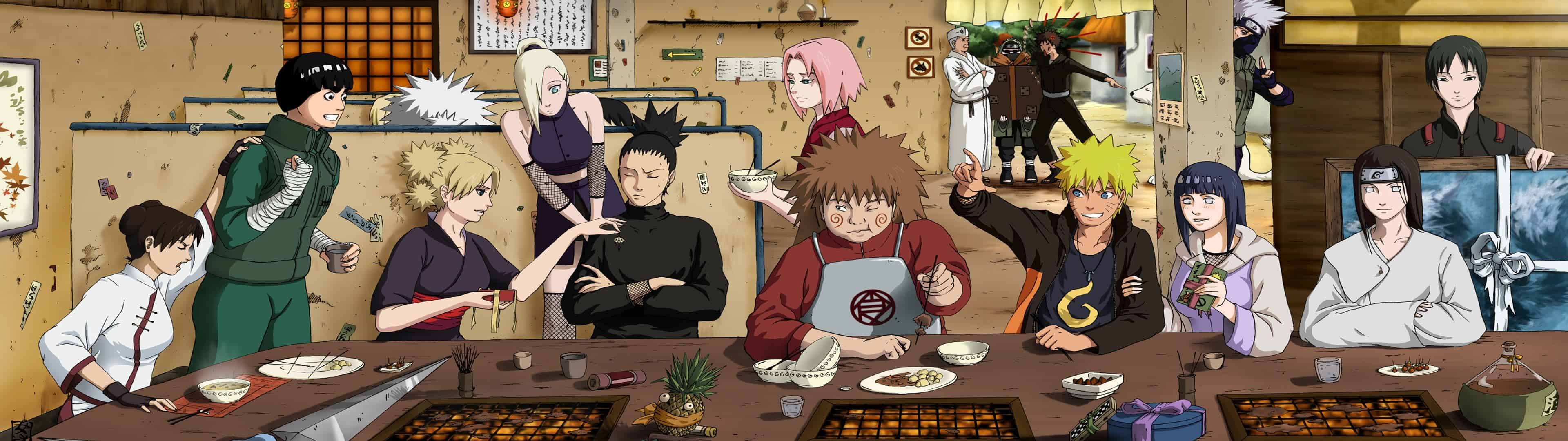 Naruto And Sasuke Dual Monitor Wallpaper - Bakaninime