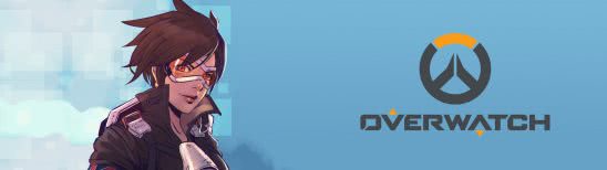 overwatch tracer dual monitor wallpaper