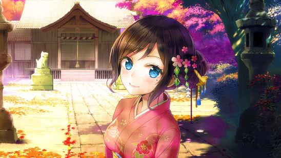 anime girl kimono wqhd 1440p wallpaper