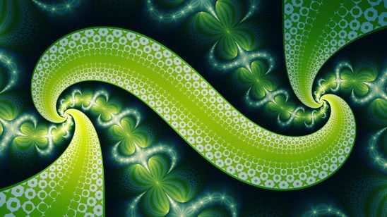 curves spiral twisted green wqhd 1440p wallpaper