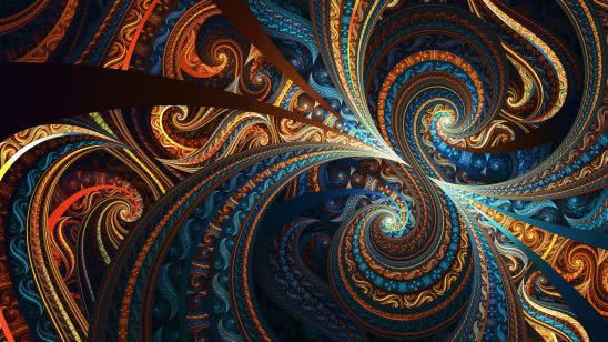 fractal colorful wqhd 1440p wallpaper