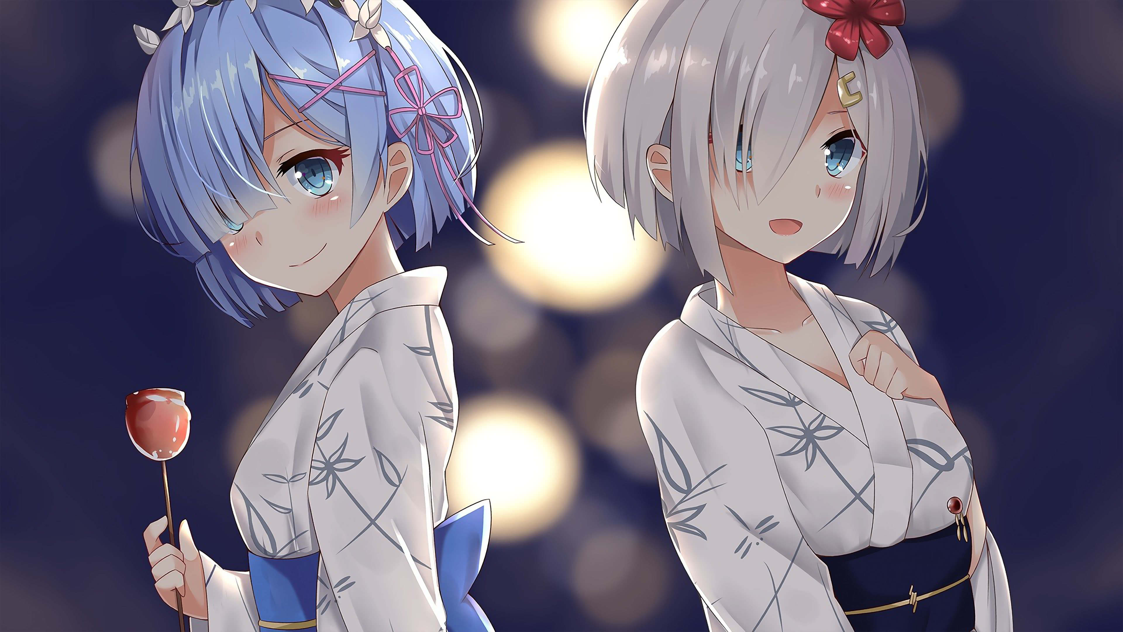Rezero Rem And Hamakaze Uhd 4k Wallpaper Pixelz