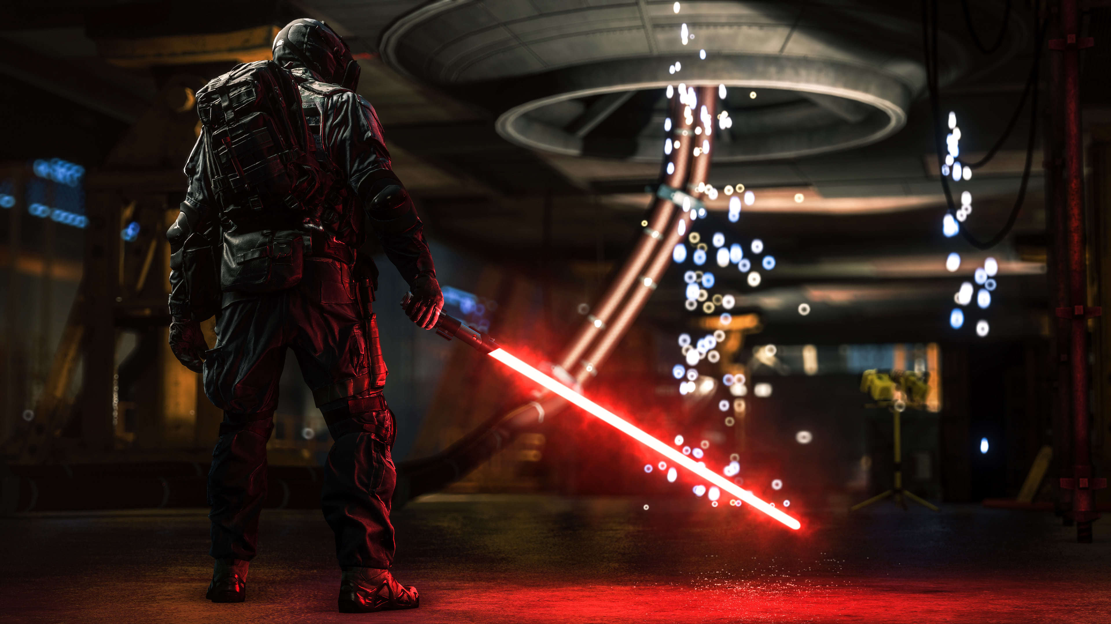 Star Wars Battlefront Soldier With Lightsaber UHD 4K Wallpaper | Pixelz