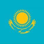 kazakhstan flag uhd 4k wallpaper