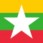 myanmar flag uhd 4k wallpaper