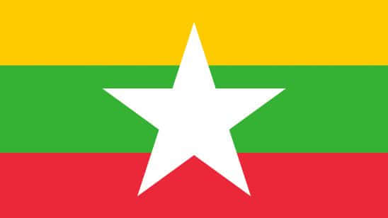 myanmar flag uhd 4k wallpaper