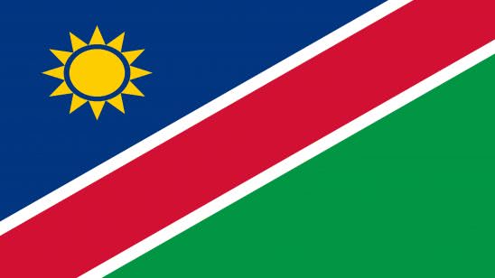 namibia flag uhd 4k wallpaper