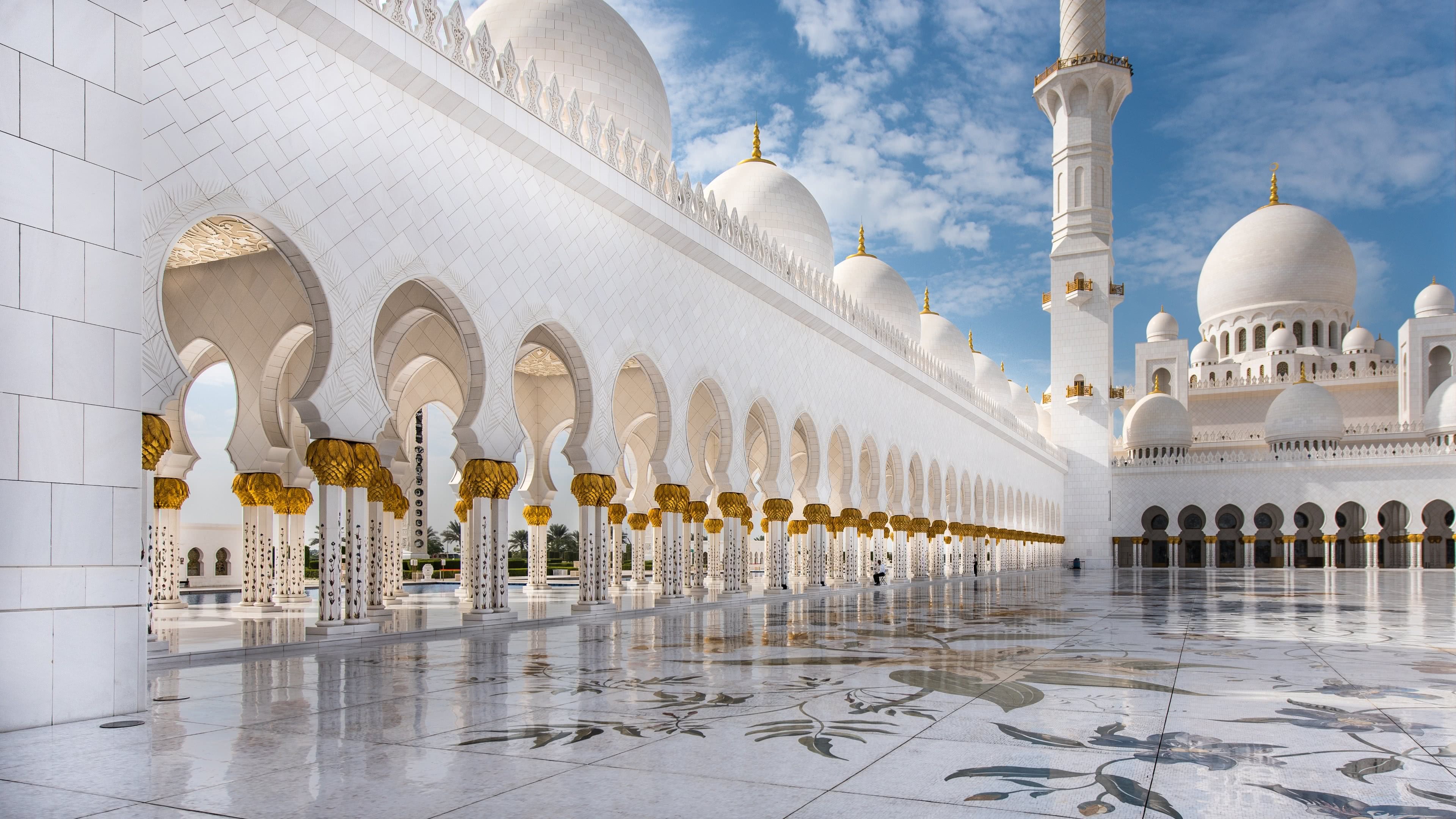 Sheikh Zayed Mosque Abu Dhabi United Arab Emirates Uhd 4k Wallpaper