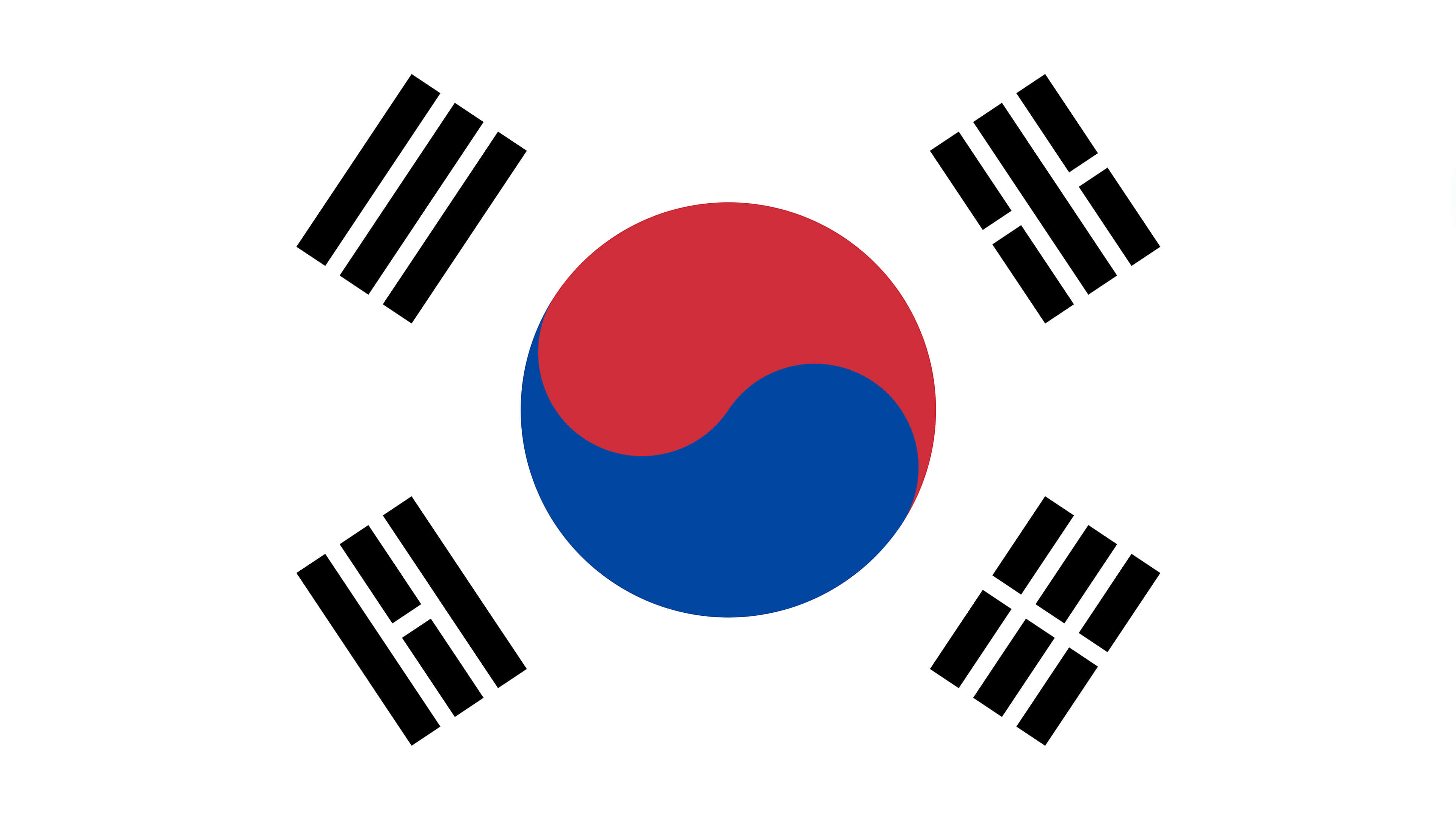 south korea flag uhd 4k wallpaper