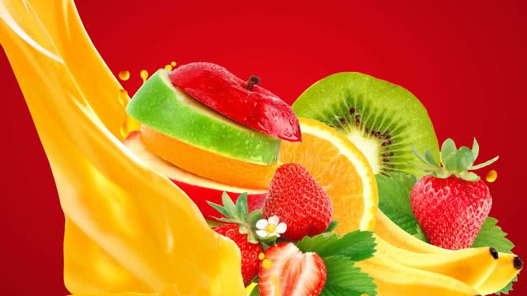 Mixed Fruits Strawberry Banana Apple Kiwi Orange UHD 4K Wallpaper | Pixelz