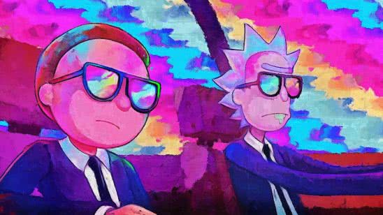 rick and morty painting uhd 4k wallpaper