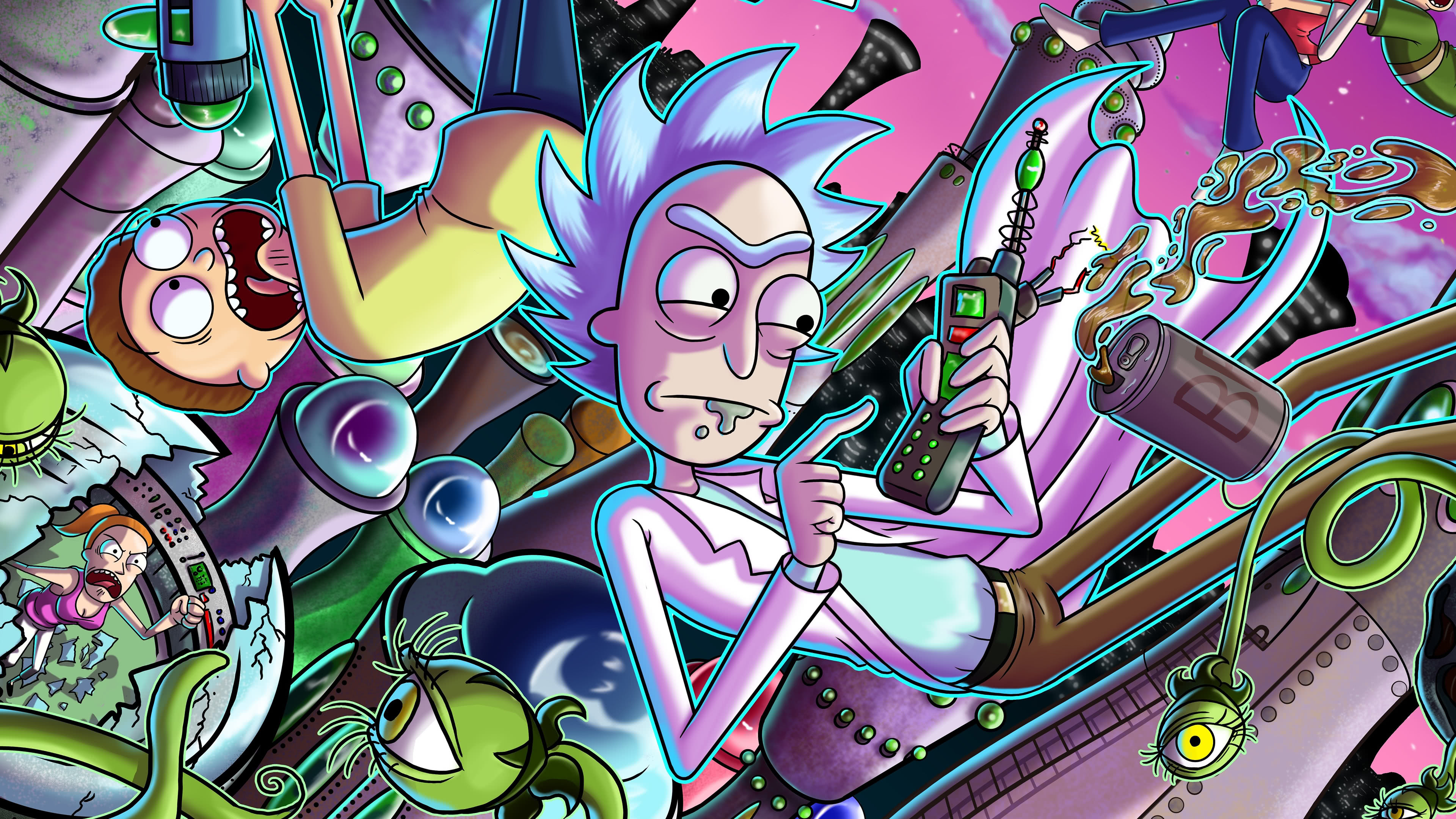 99 4k Rick And Morty Wallpaper I Created From Run The Jewels
