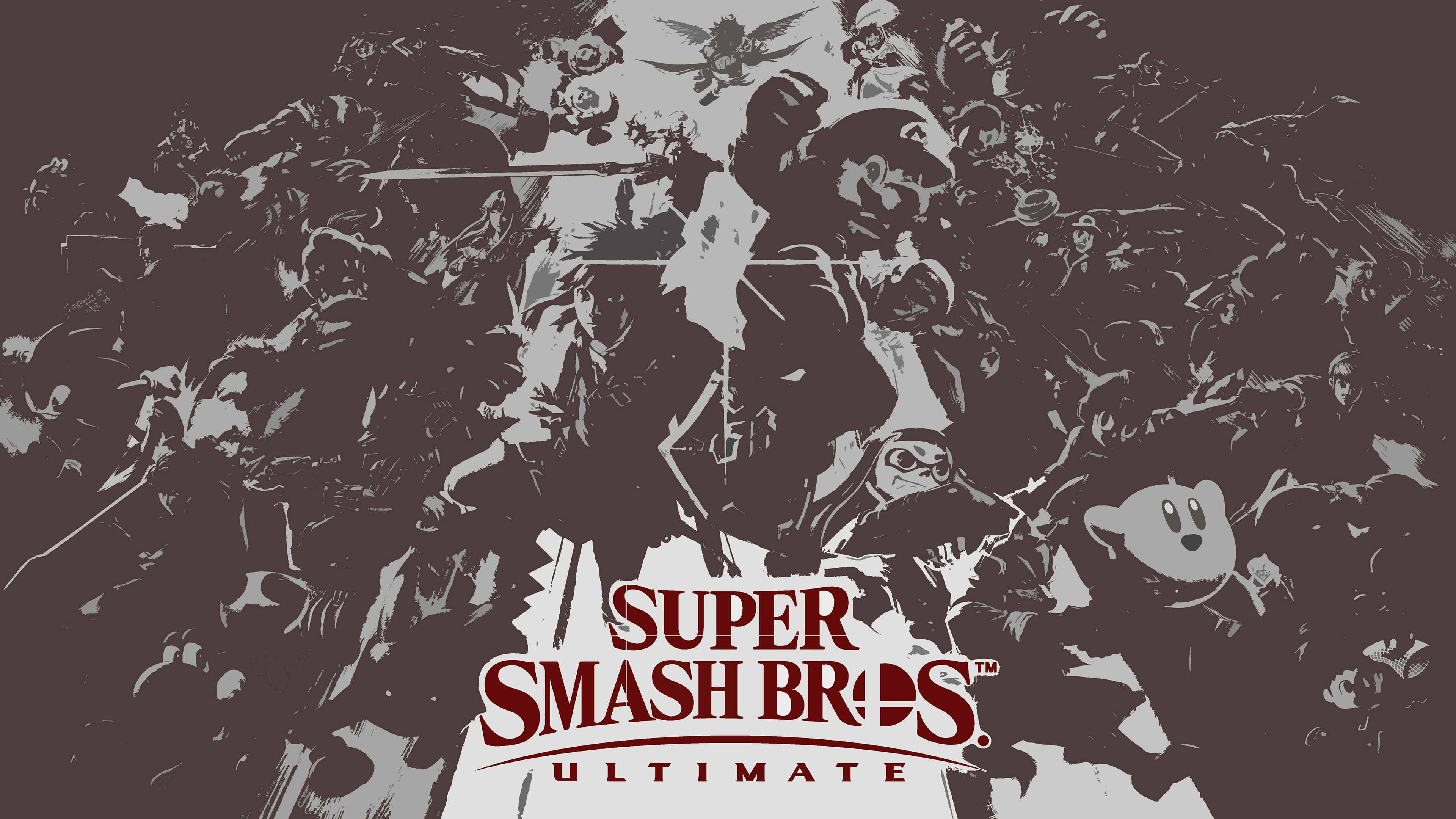 Super Smash Bros Ultimate Grey UHD 4K