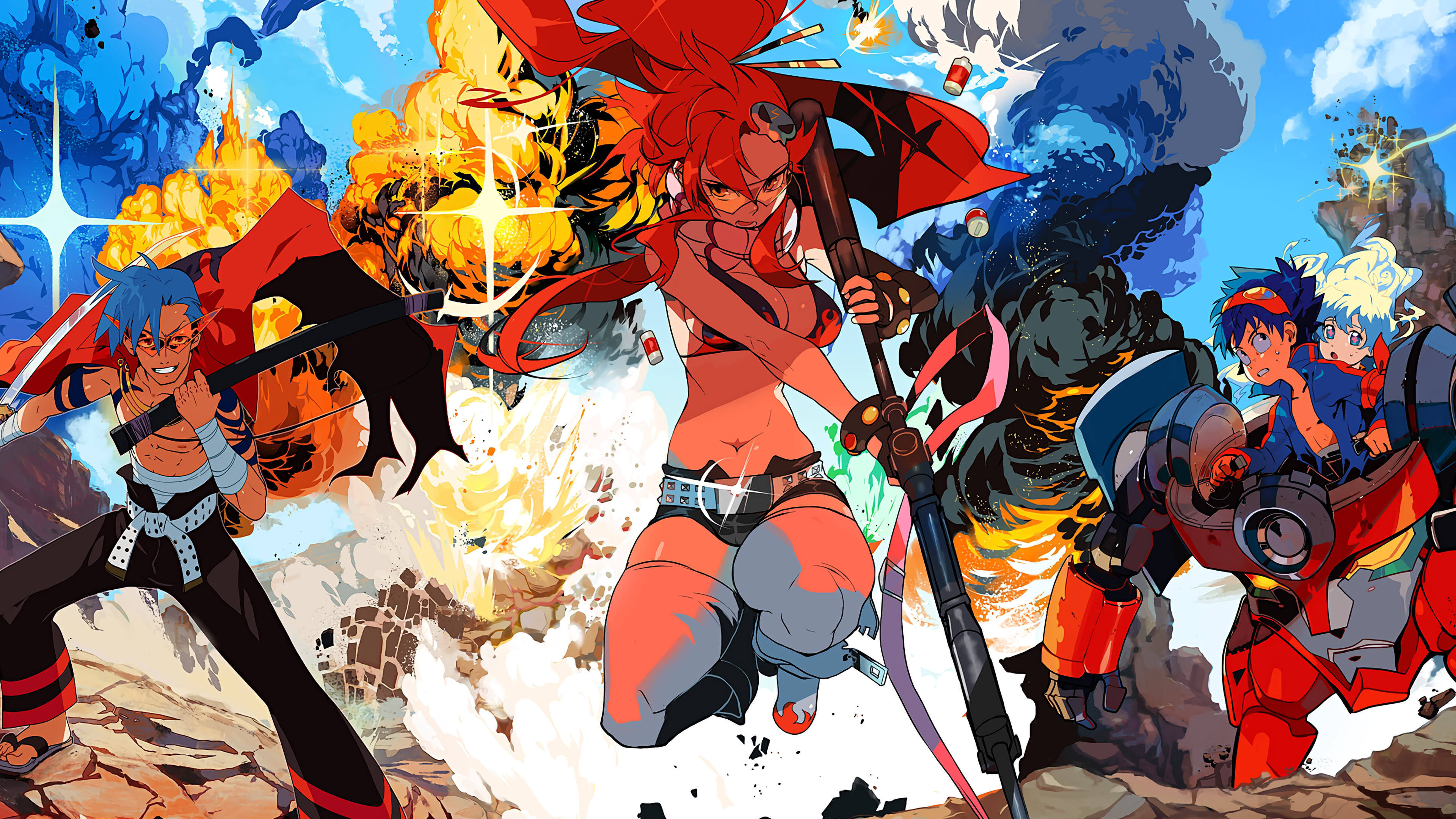 Anime Tengen Toppa Gurren Lagann Littner Yoko Simon Matte Finish Poster  G-12 Paper Print - Animation & Cartoons posters in India - Buy art, film,  design, movie, music, nature and educational paintings/wallpapers