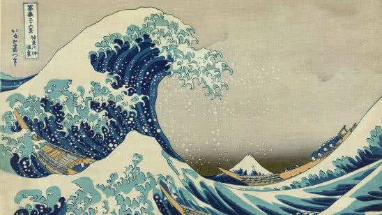 the great wave off kanagawa katsushika hokusai uhd 4k wallpaper