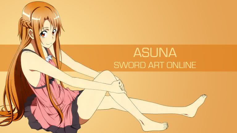 Download Yuuki Asuna in Action Pose Wallpaper | Wallpapers.com