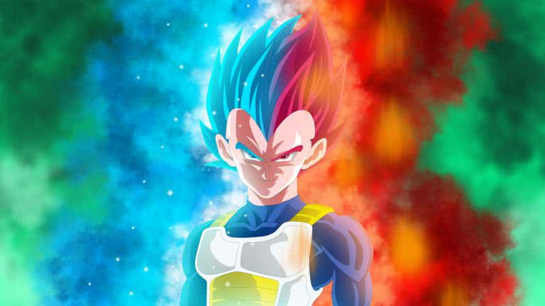 Download wallpaper 1366x768 vegeta, full power, super saiyan, dragon ball,  tablet, laptop, 1366x768 hd background, 2260